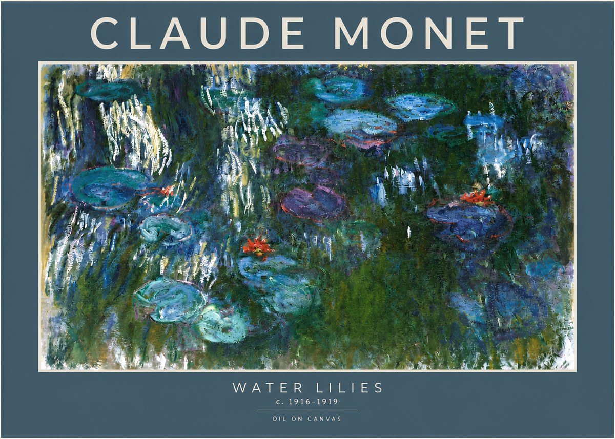 Monet Water Lilies IV No4 - Póster