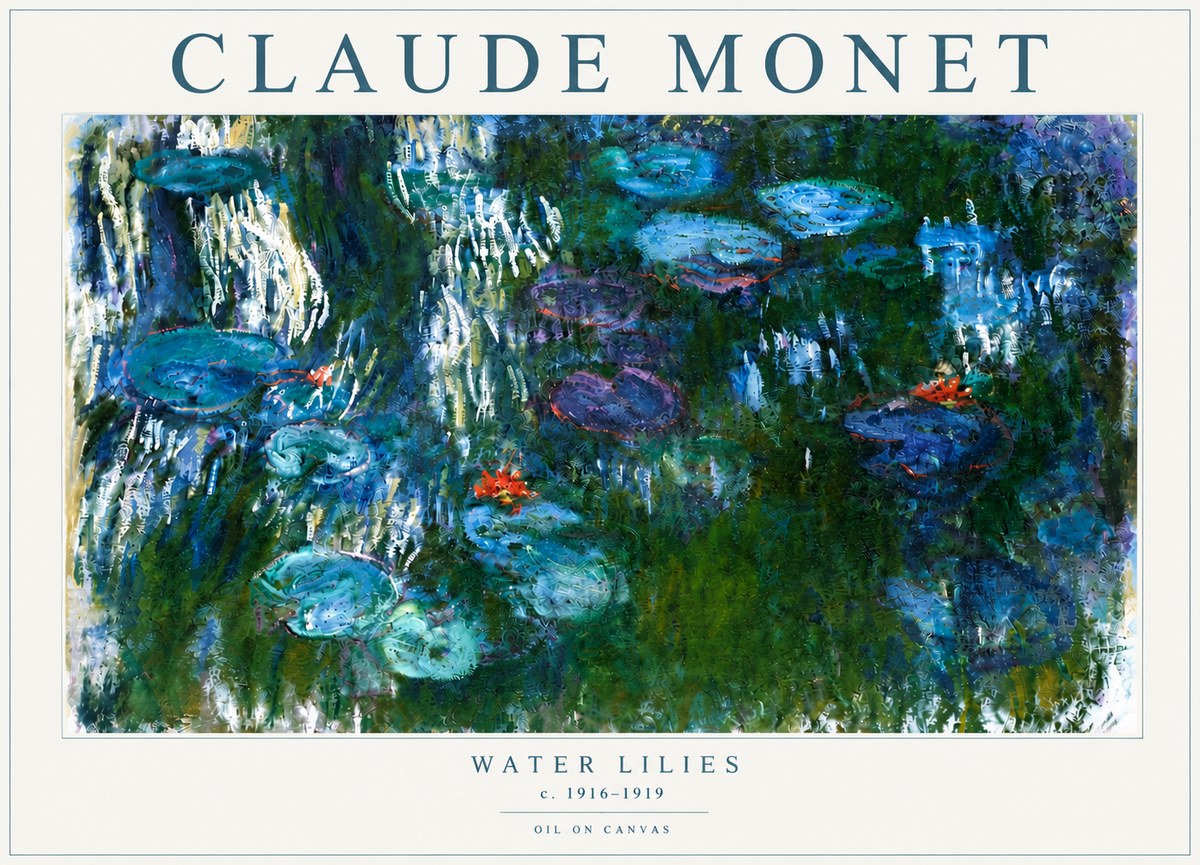Monet Water Lilies IV No5 - Póster