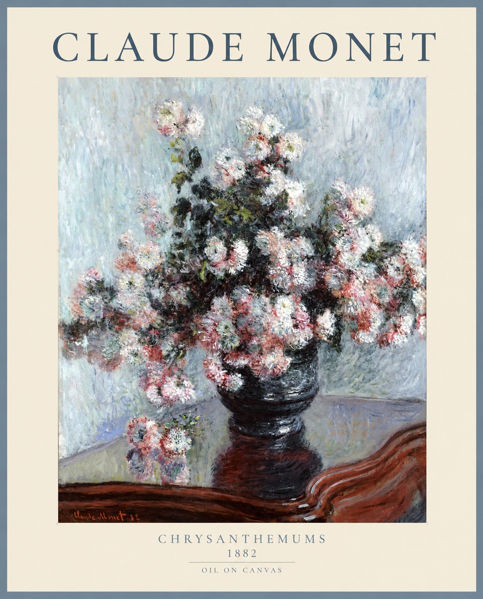 Monet Chrysanthemums No1 - Póster