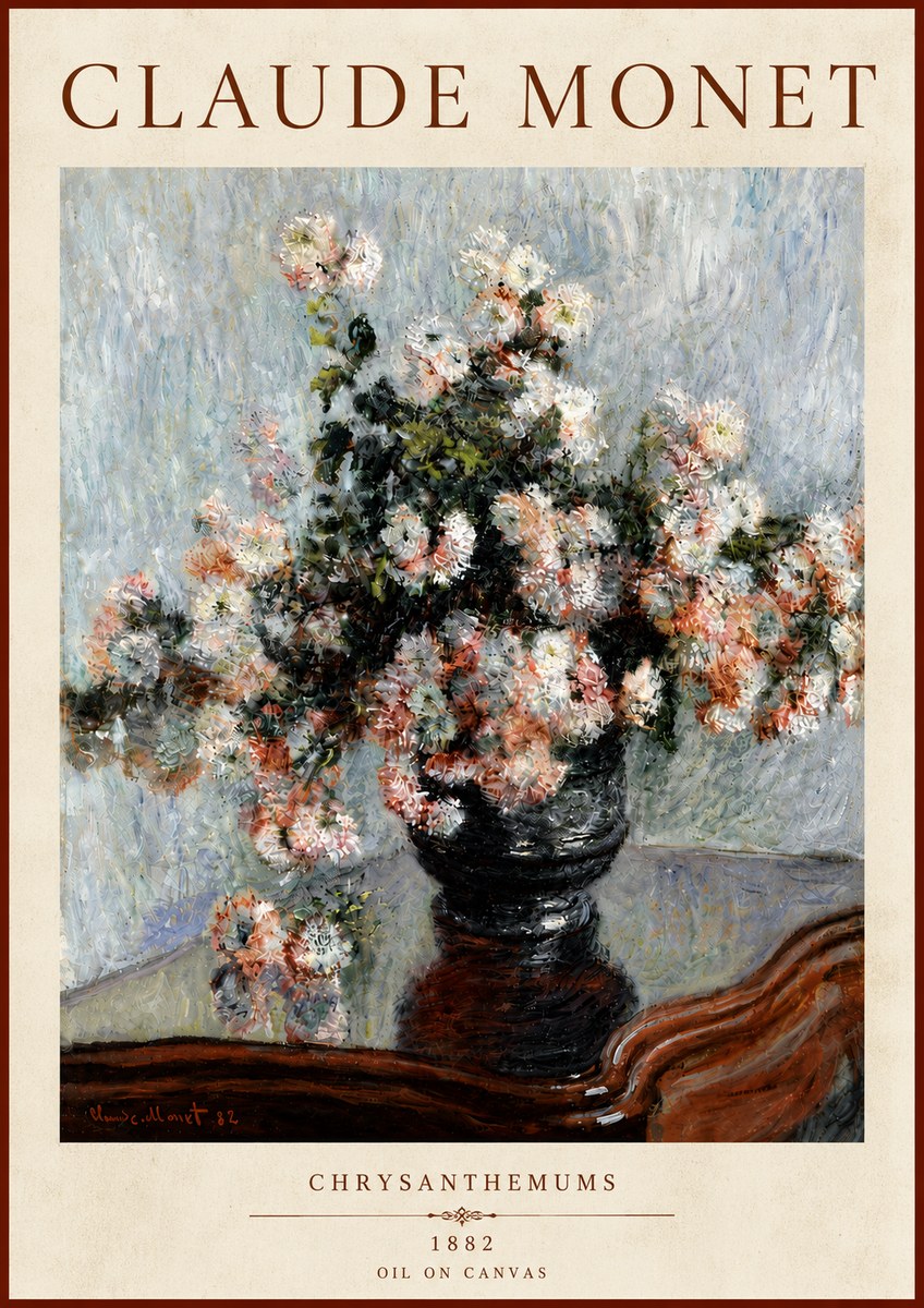 Monet Chrysanthemums No5 - Póster