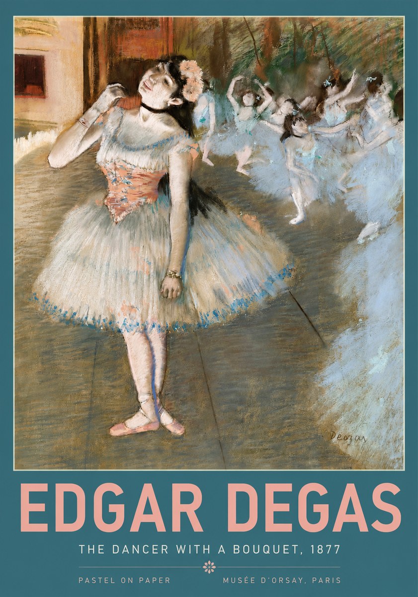 Edgar Degas The Dancer with a Bouquet No2 - Póster