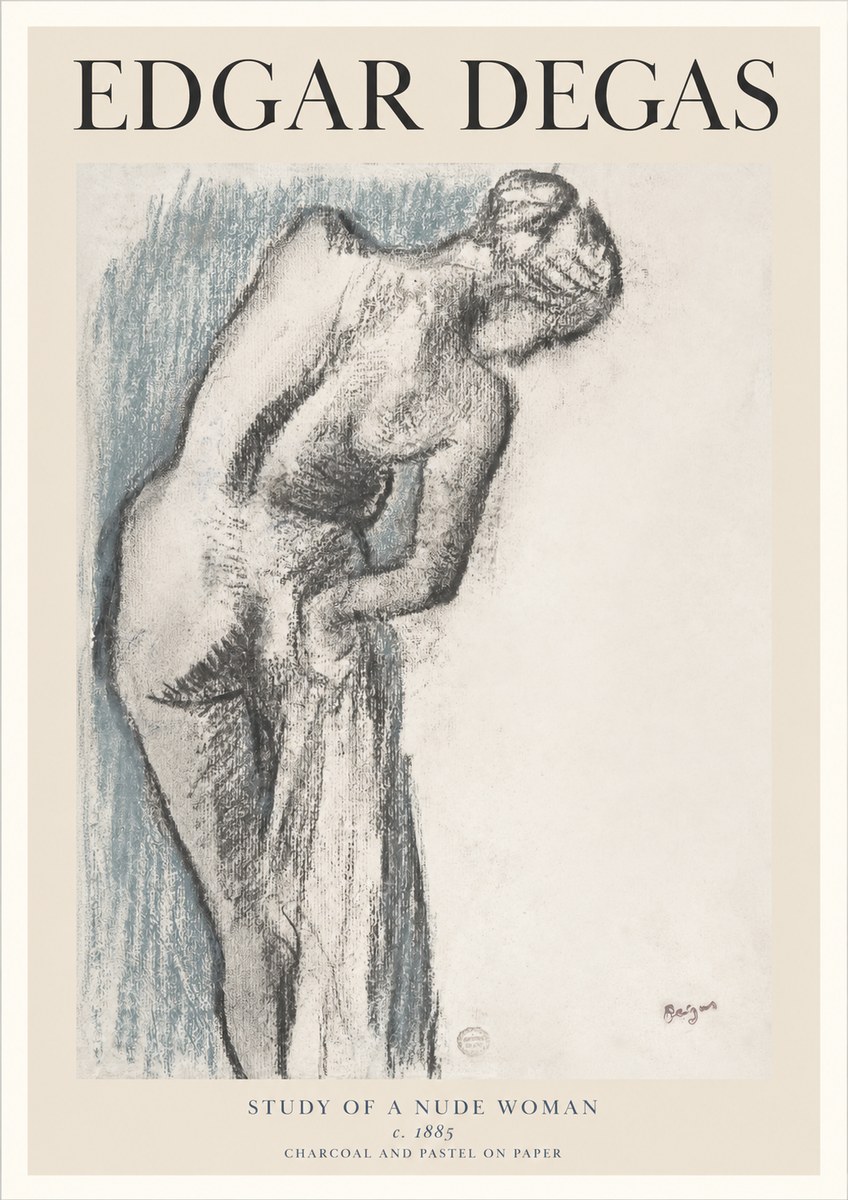 Edgar Degas Study of a Nude Woman II No1 - Póster