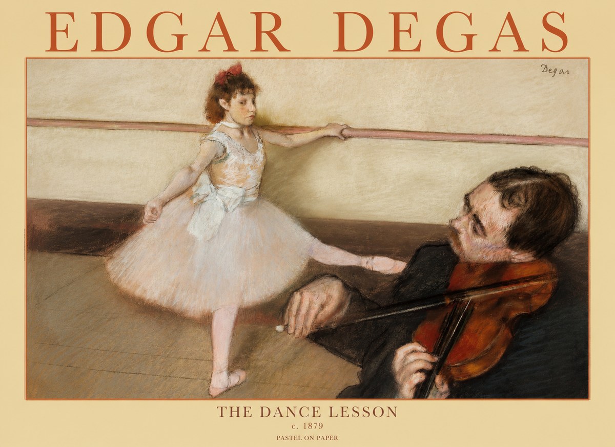 Edgar Degas The Dance Lesson No1 - Póster