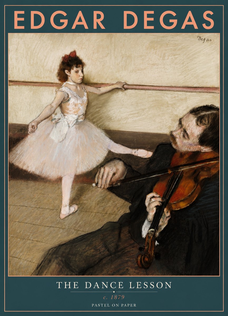 Edgar Degas The Dance Lesson No4 - Póster