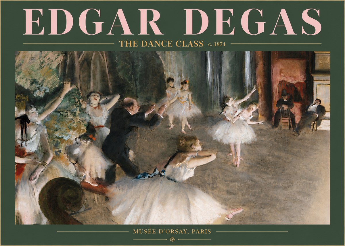 Edgar Degas The Dance Class III No3 - Póster