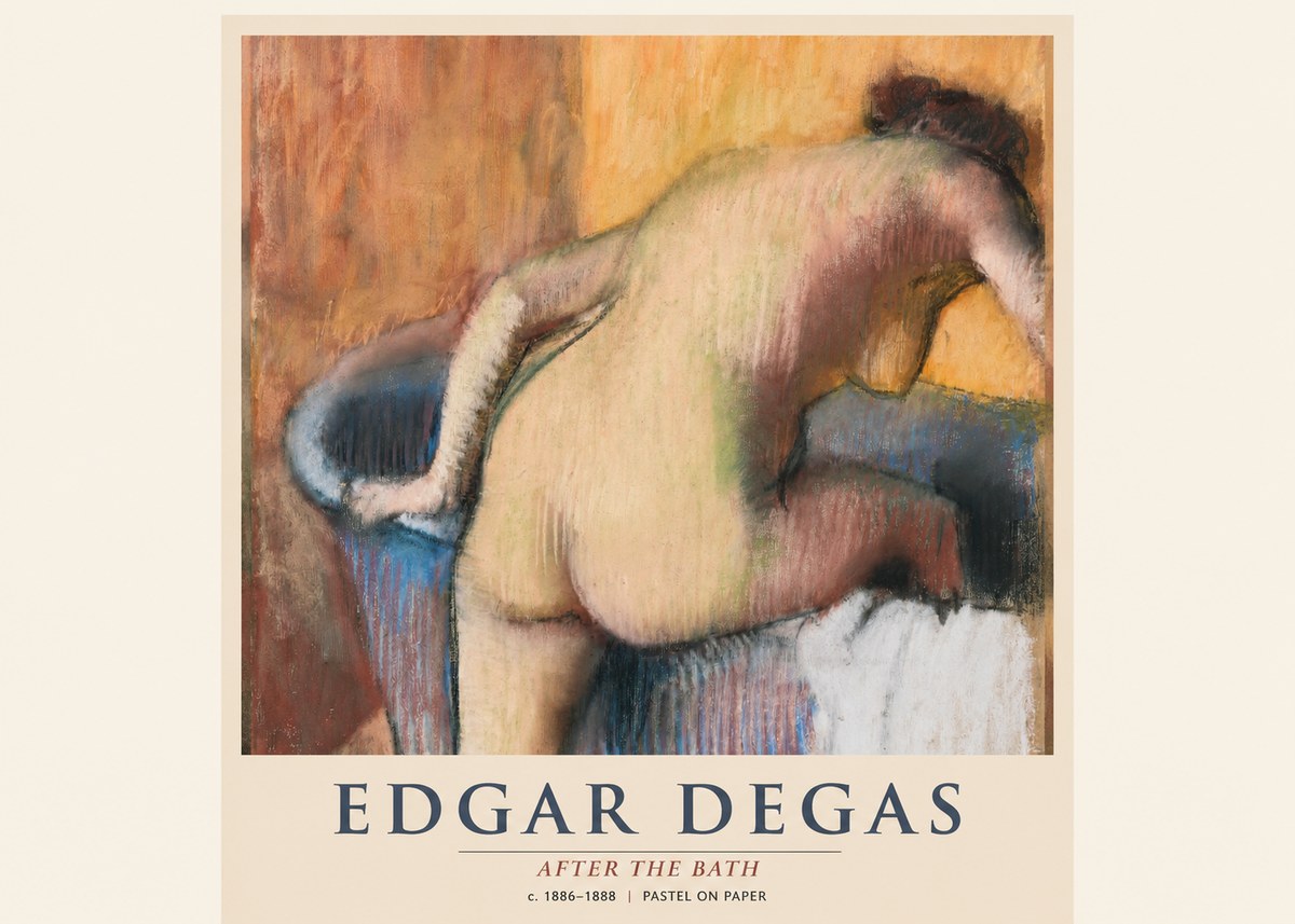 Edgar Degas After the Bath I No1 - Póster