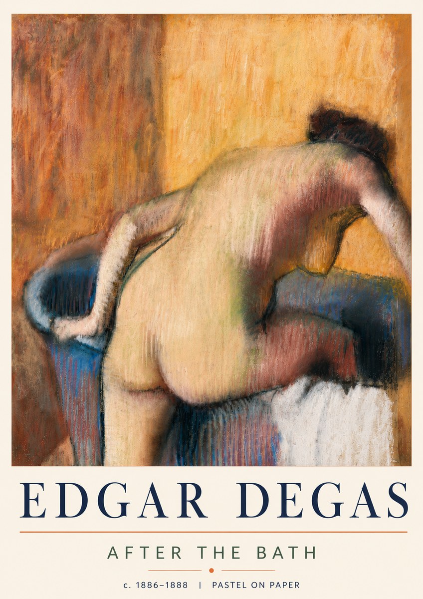 Edgar Degas After the Bath I No5 - Póster