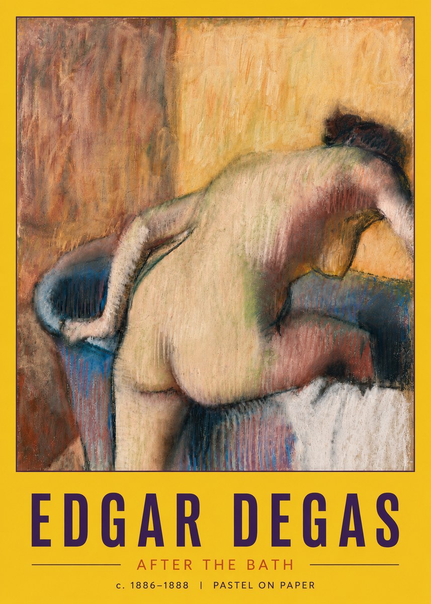 Edgar Degas After the Bath I No6 - Póster