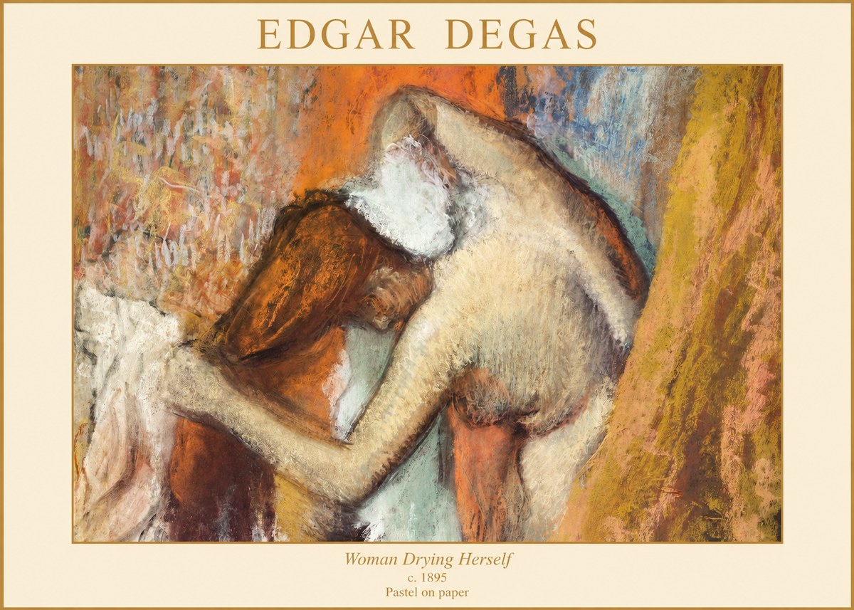 Edgar Degas Woman Drying Herself I No1 - Póster