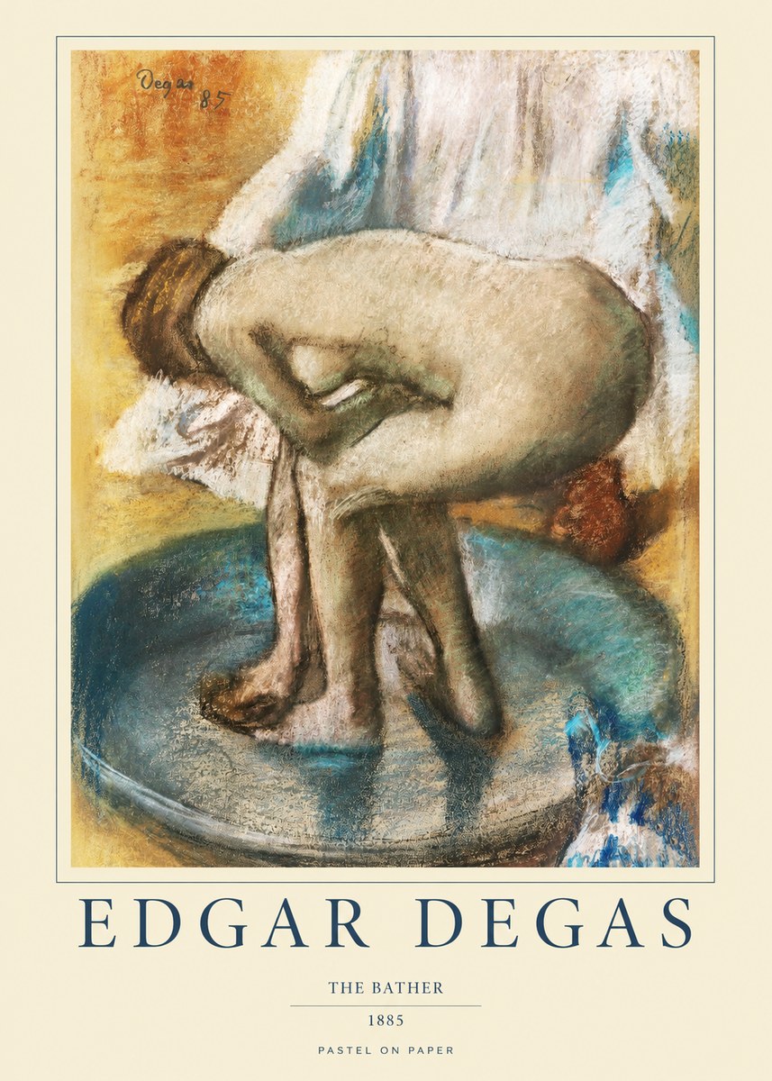 Edgar Degas The Bather No1 - Póster