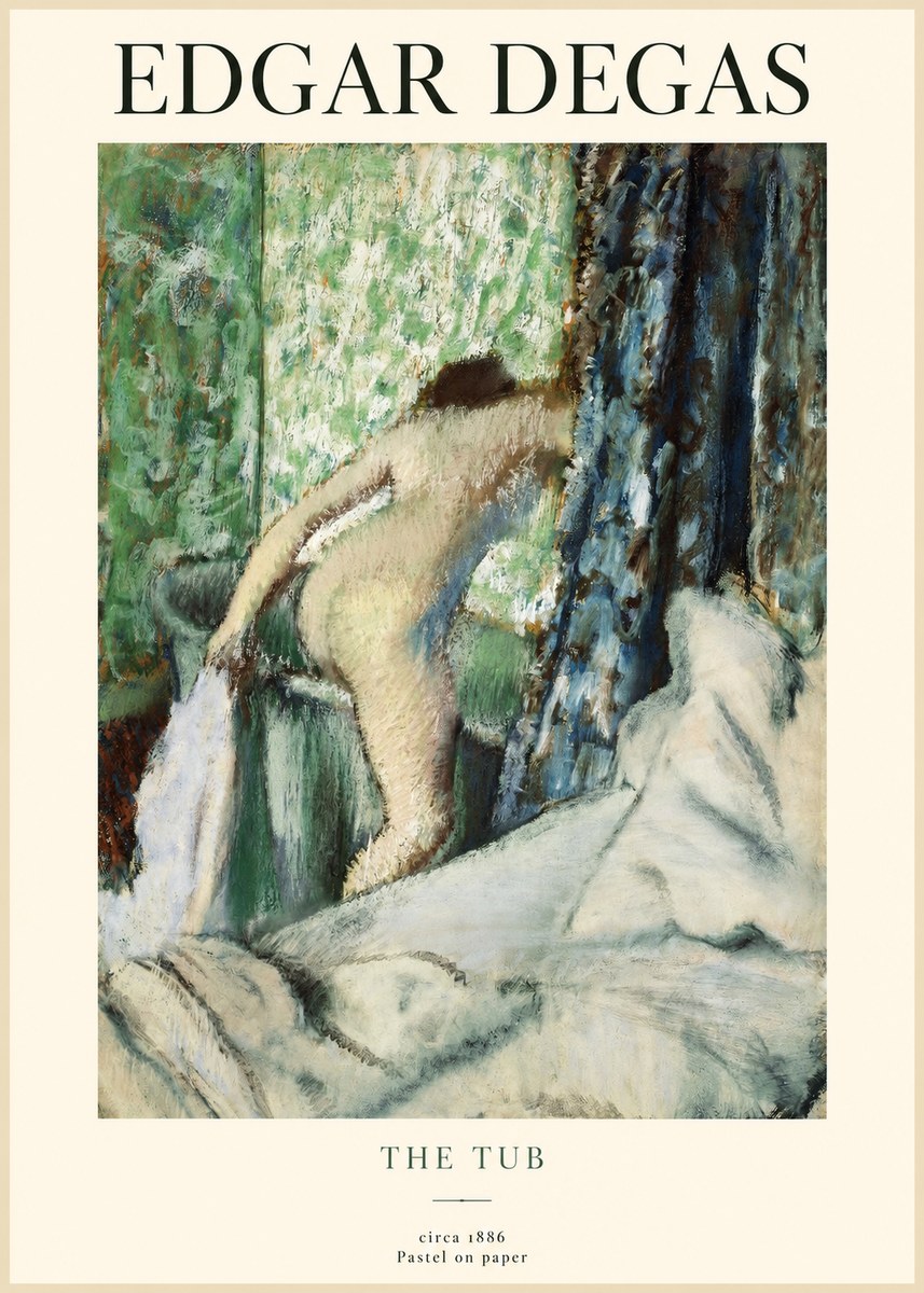 Edgar Degas The Tub No1 - Póster
