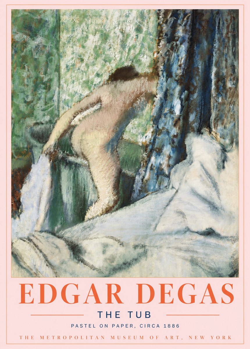 Edgar Degas The Tub No4 - Póster