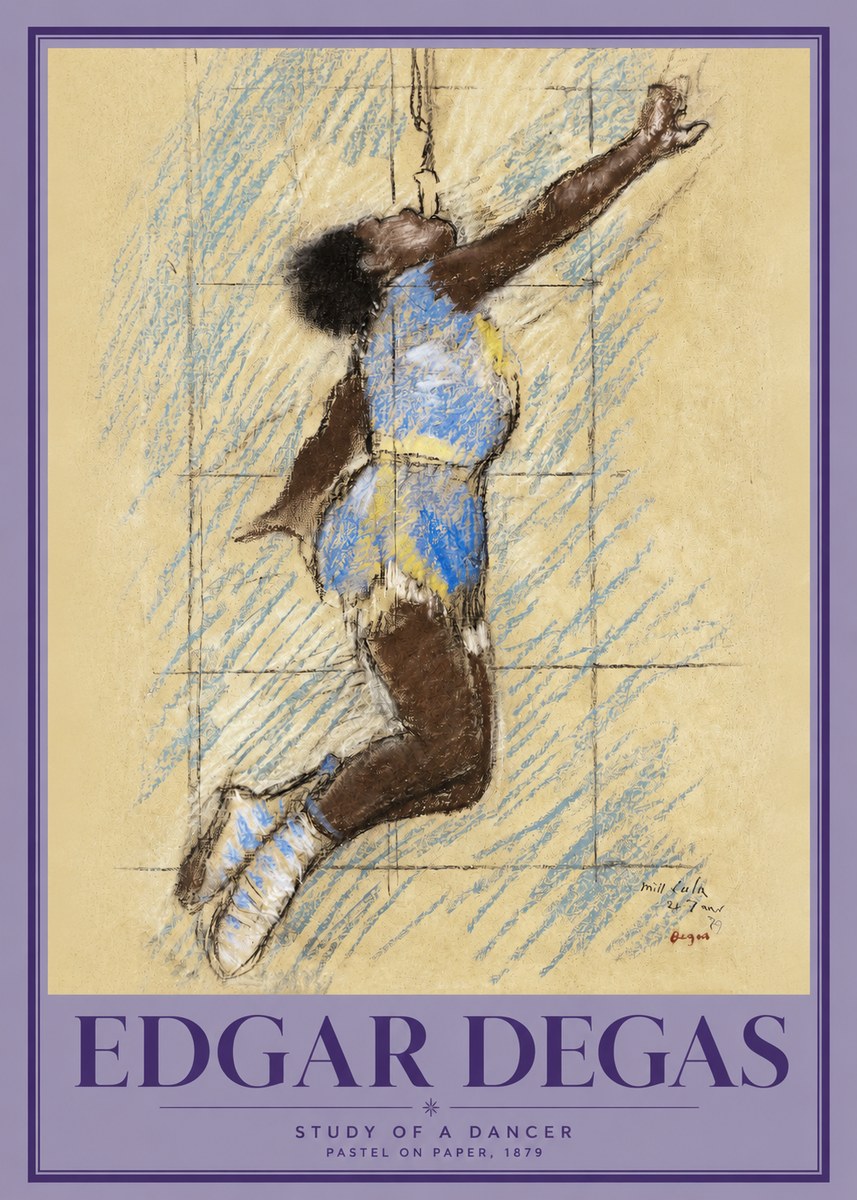 Edgar Degas Study of a Dancer No2 - Póster