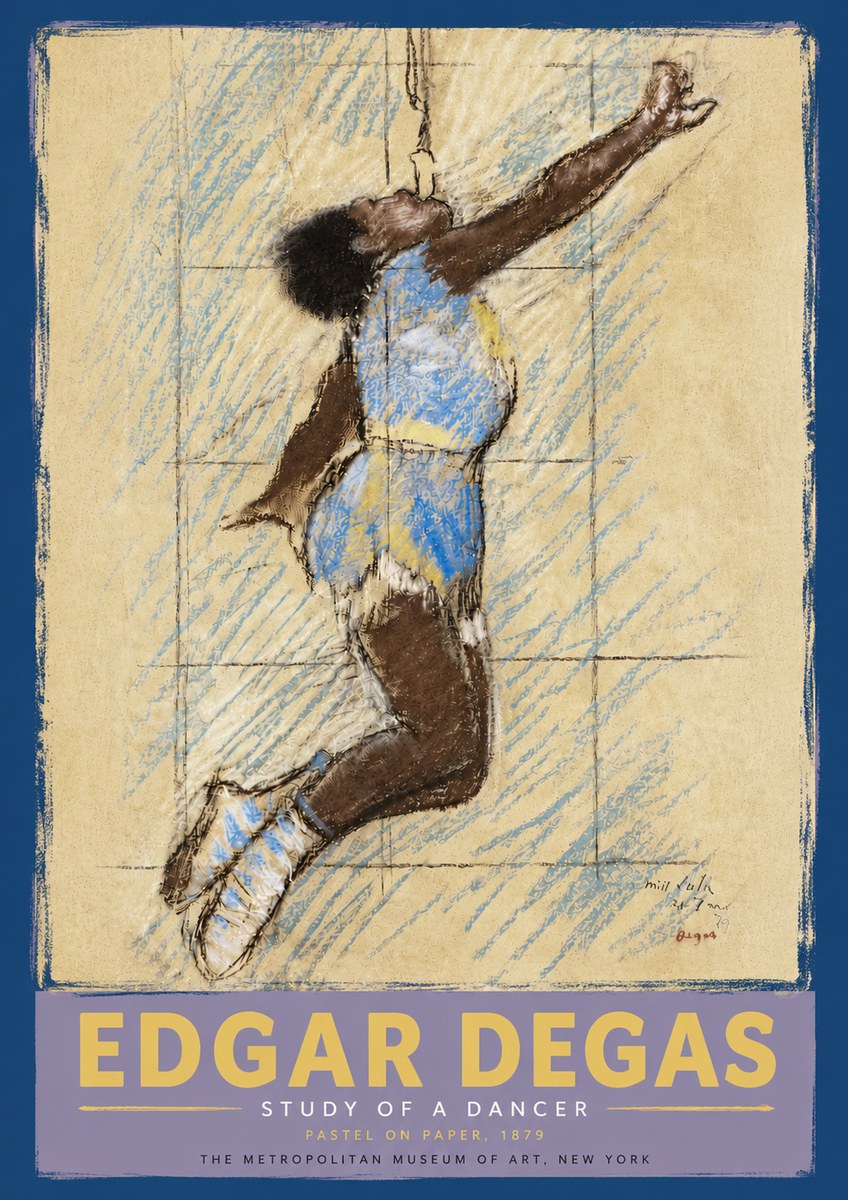 Edgar Degas Study of a Dancer No5 - Póster