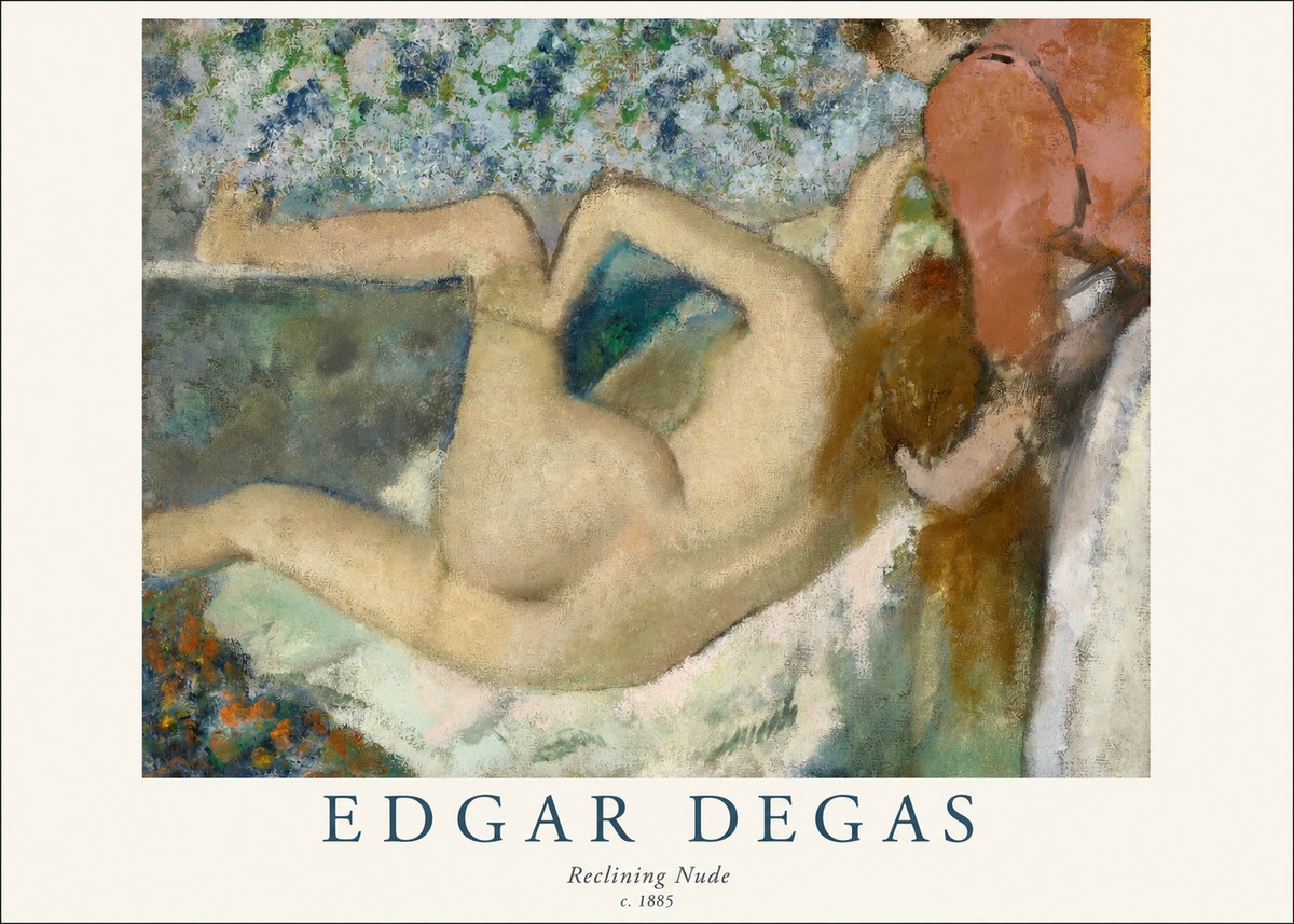Edgar Degas Reclining Nude No1 - Póster