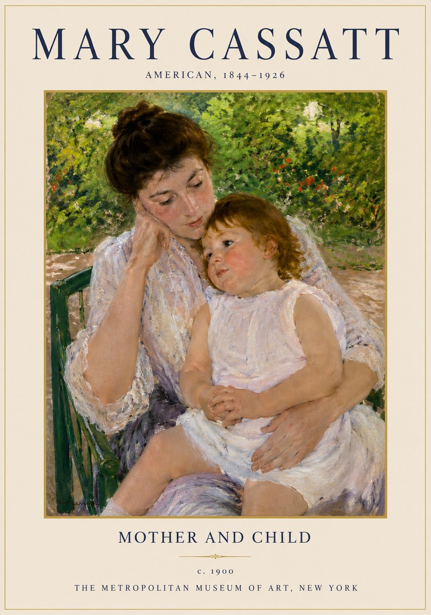 Mary Cassatt Mother and Child I No3 - Póster