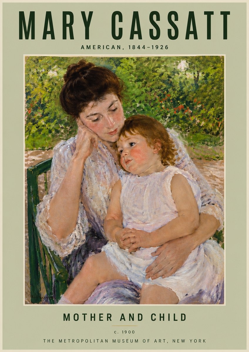 Mary Cassatt Mother and Child I No4 - Póster