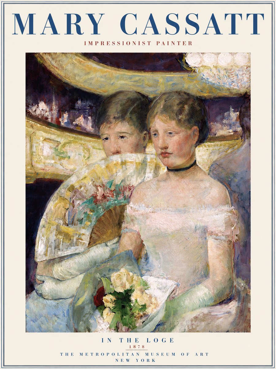 Mary Cassatt In the Loge No3 - Póster