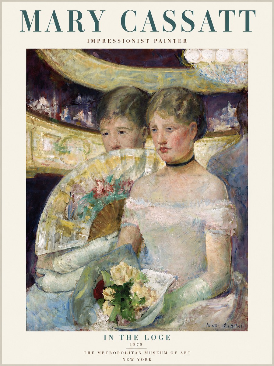 Mary Cassatt In the Loge No4 - Póster