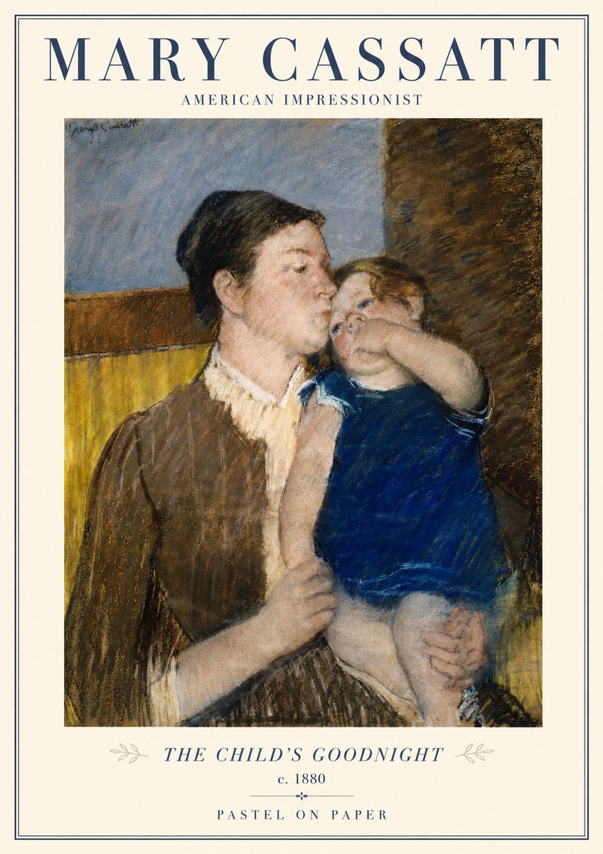 Mary Cassatt The Child's Goodnight No2 - Póster