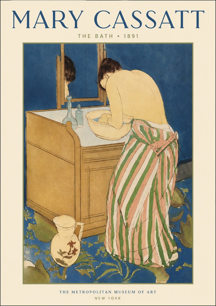 Mary Cassatt The Bath No2 - Póster