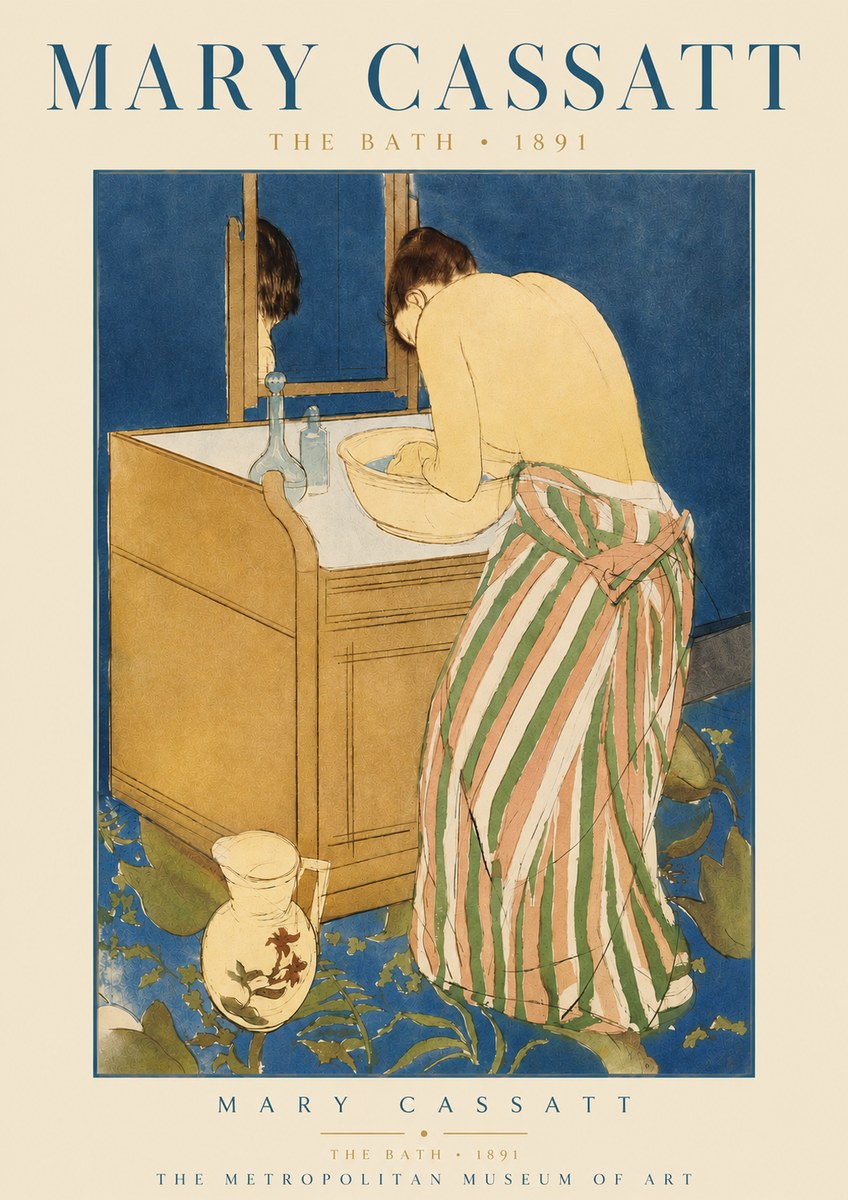 Mary Cassatt The Bath No3 - Póster