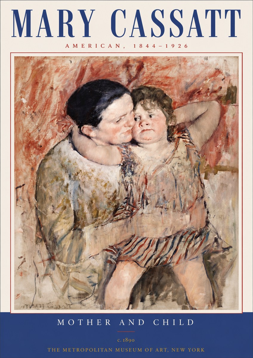 Mary Cassatt Mother and Child II No3 - Póster