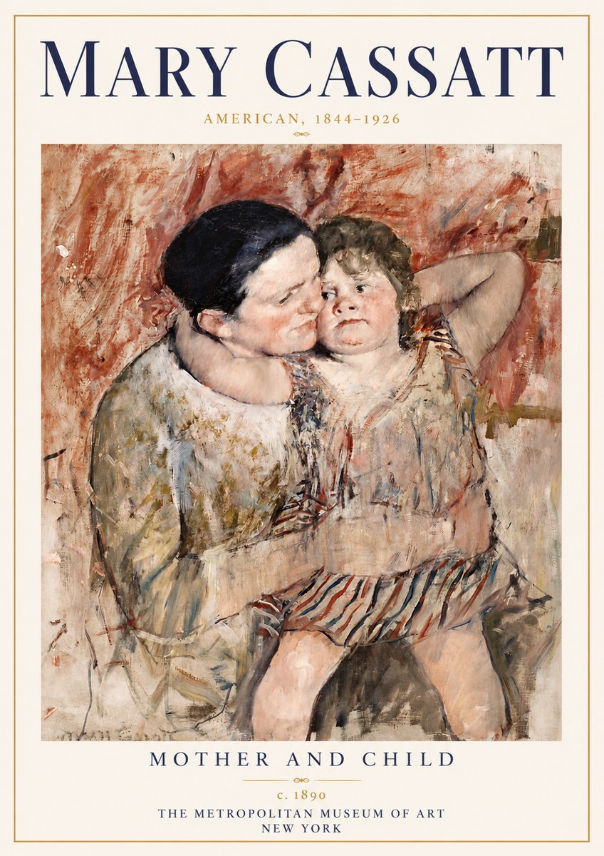 Mary Cassatt Mother and Child II No6 - Póster