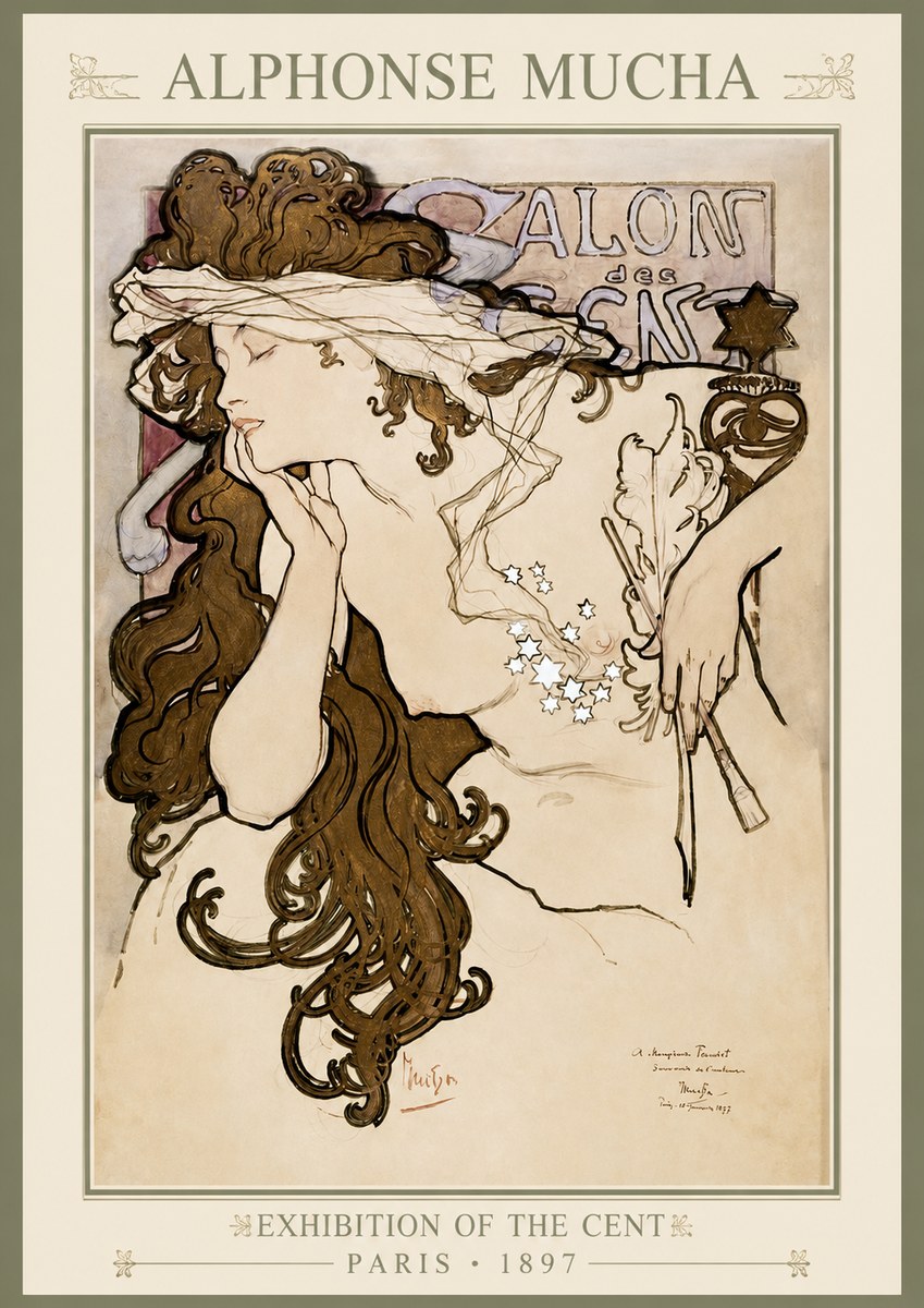 Mucha Salon Des Cent No1 - Póster