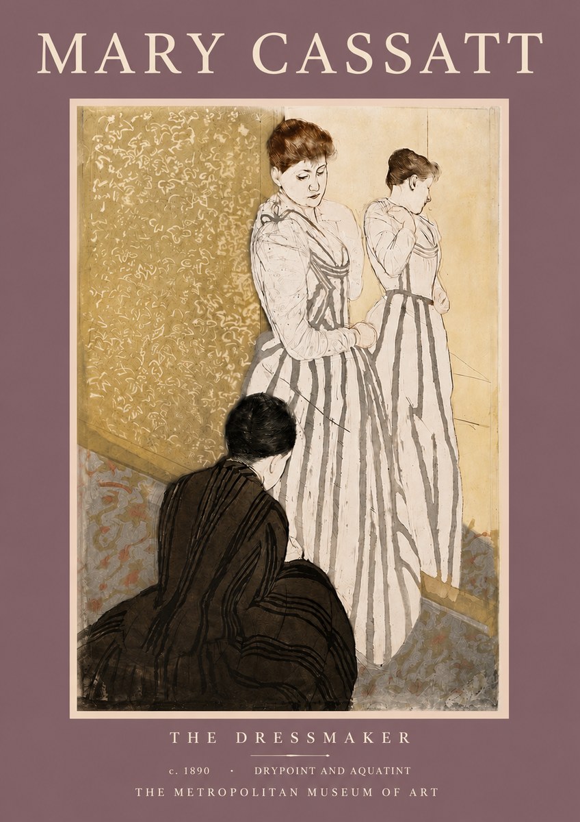 Mary Cassatt The Dressmaker No3 - Póster