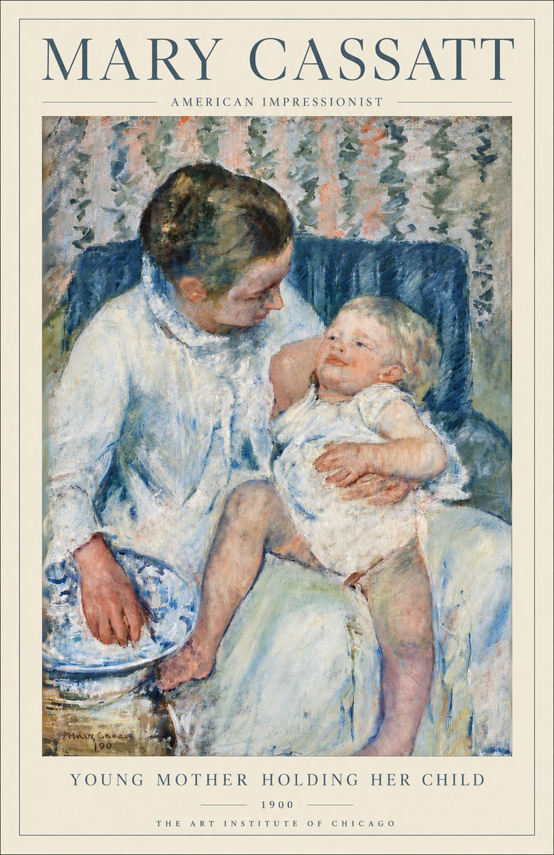 Mary Cassatt Young Mother Holding Her Child No4 - Póster