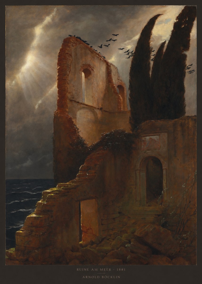 Arnold Böcklin Ruine Am Meer · 1881 No2 - Póster