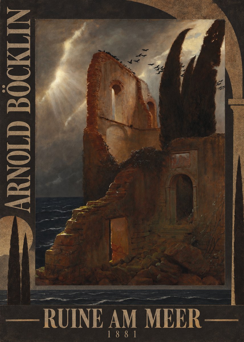 Arnold Böcklin Ruine Am Meer · 1881 No5 - Póster