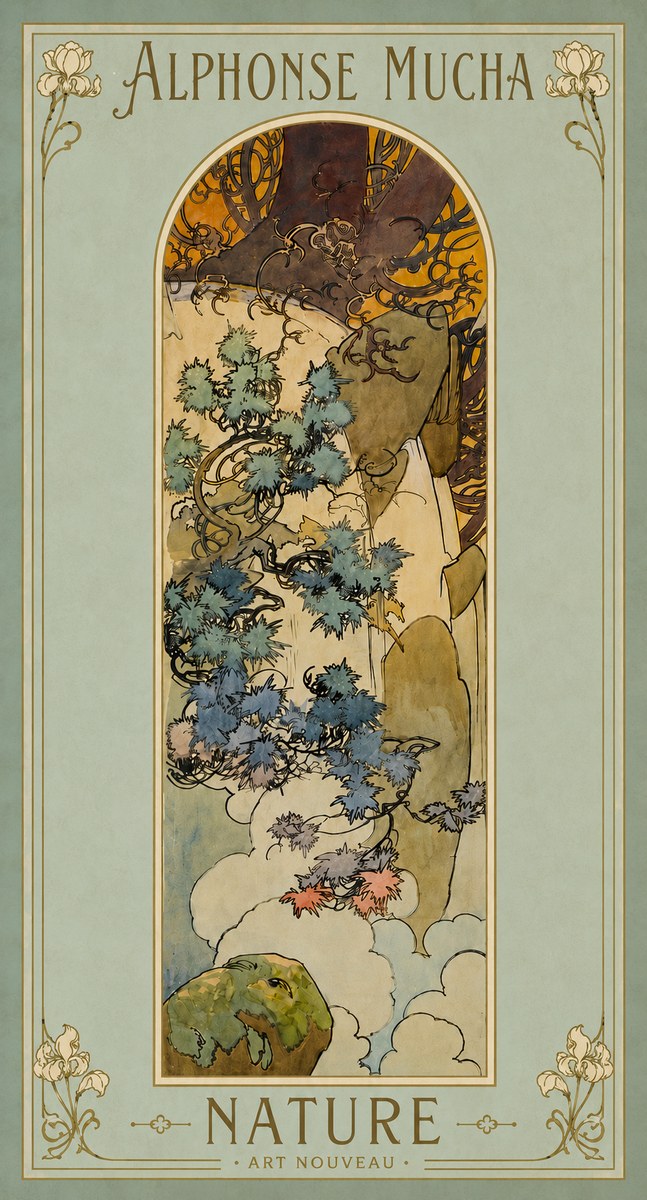Mucha Nature No4 - Póster