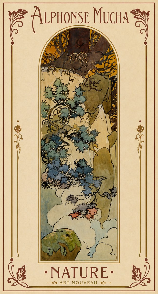 Mucha Nature No5 - Póster