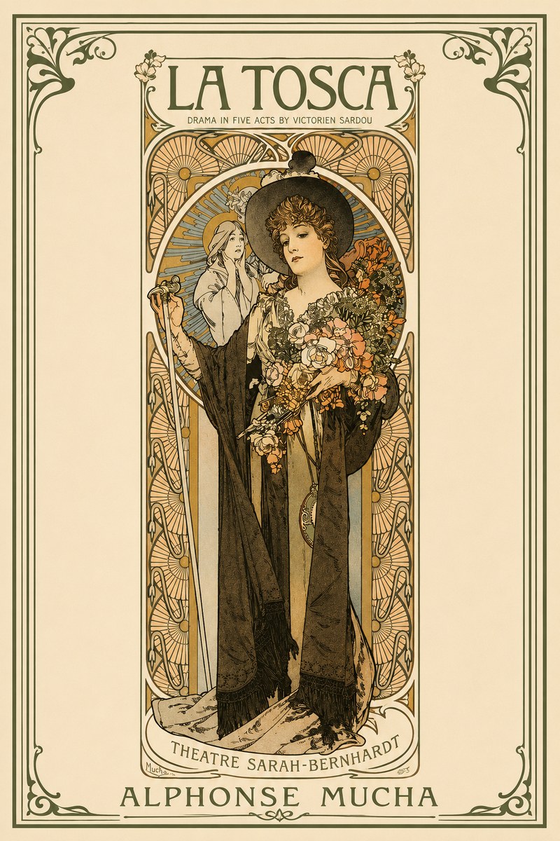 Mucha La Tosca No2 - Póster