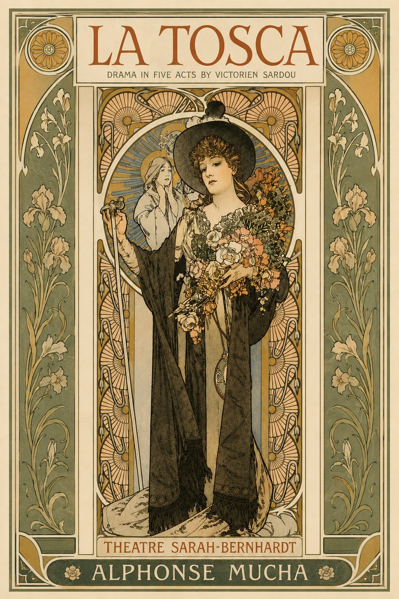 Mucha La Tosca No3 - Póster