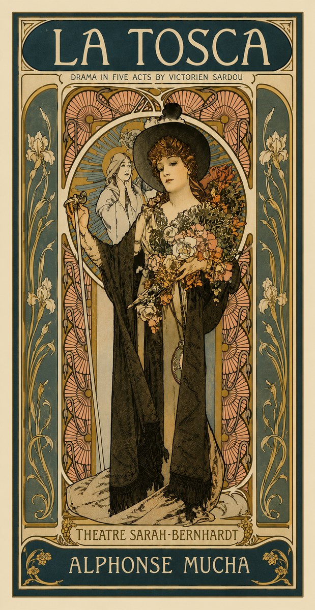 Mucha La Tosca No4 - Póster