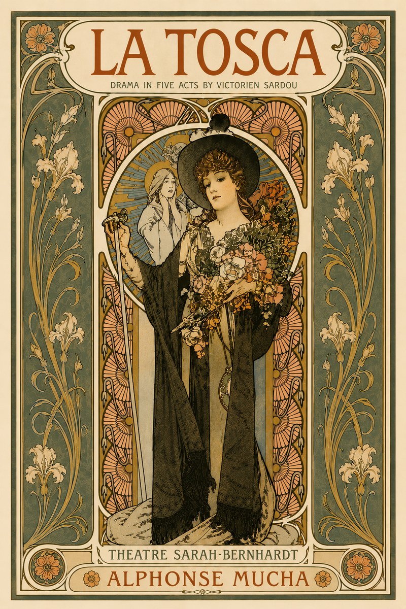Mucha La Tosca No6 - Póster