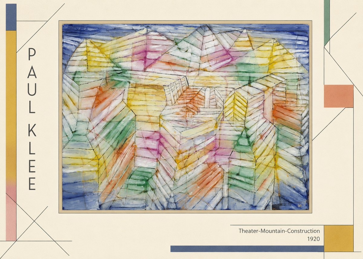 Paul Klee Theater-mountain-construction No2 - Póster