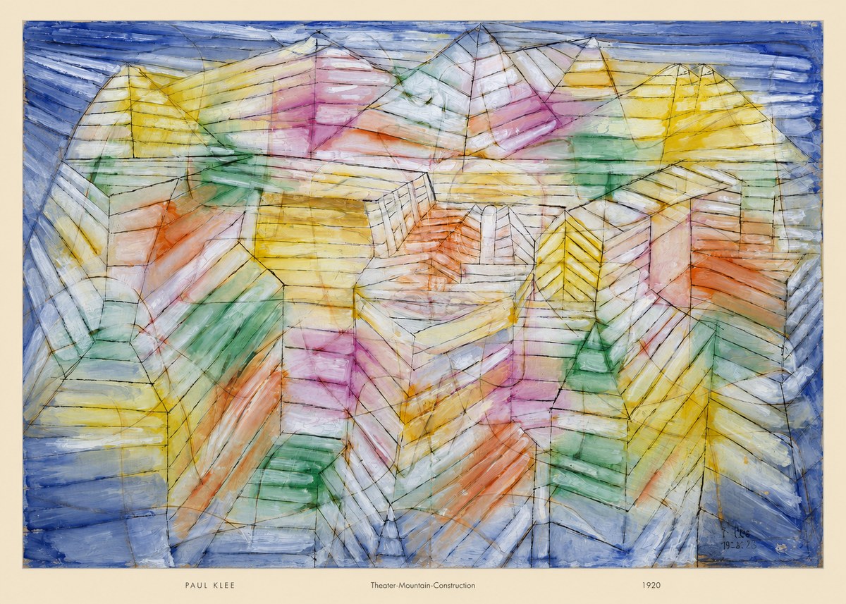 Paul Klee Theater-mountain-construction No5 - Póster