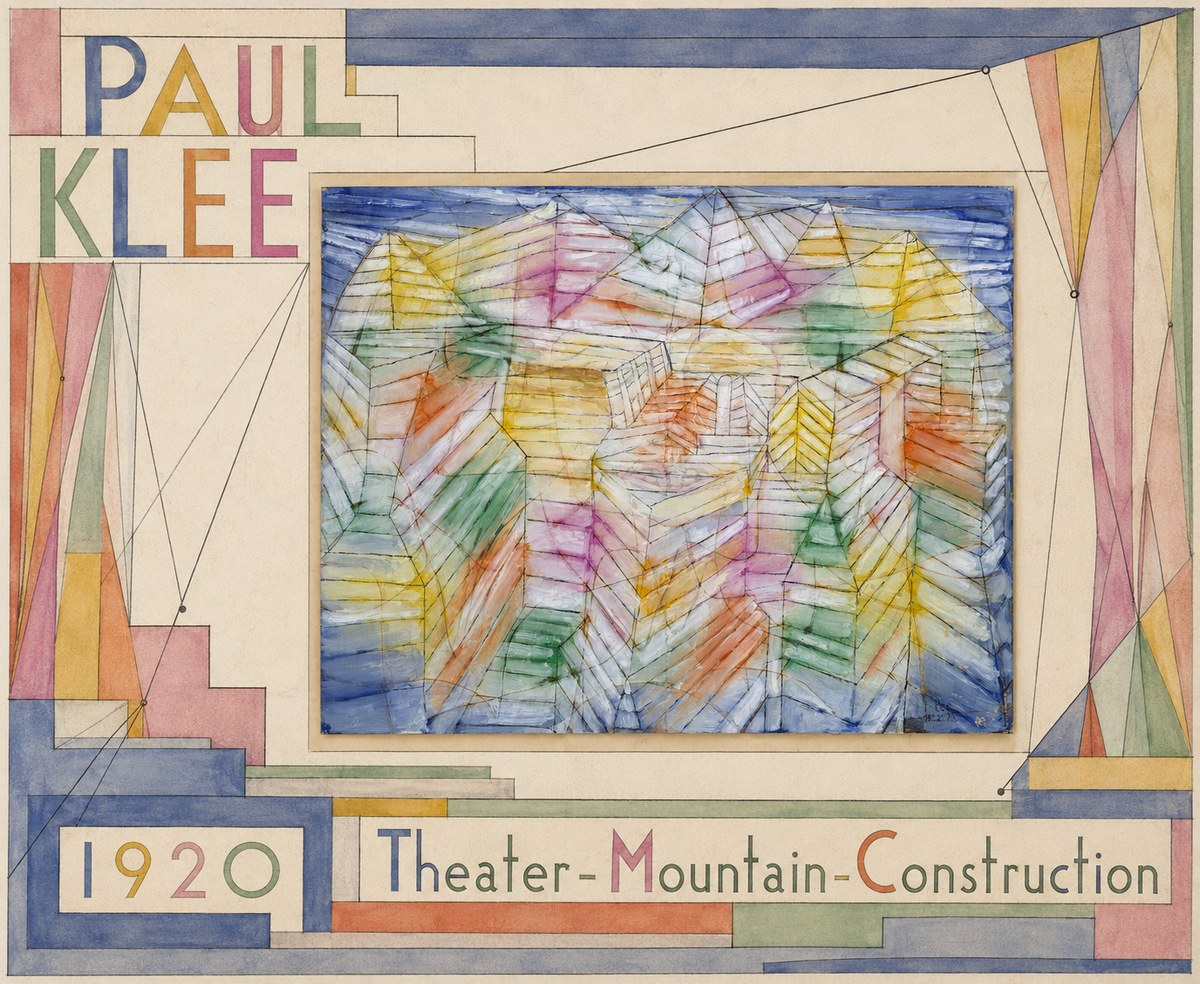 Paul Klee Theater-mountain-construction No6 - Póster