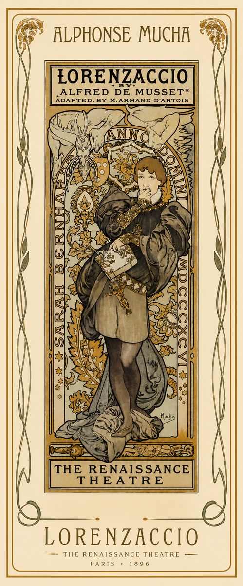 Mucha Lorenzaccio No4 - Póster