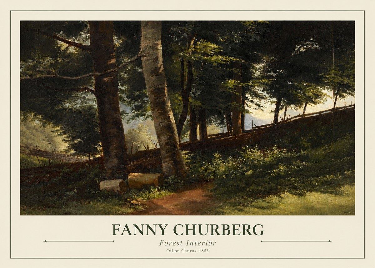 Fanny Churberg Forest Interior No1 - Póster