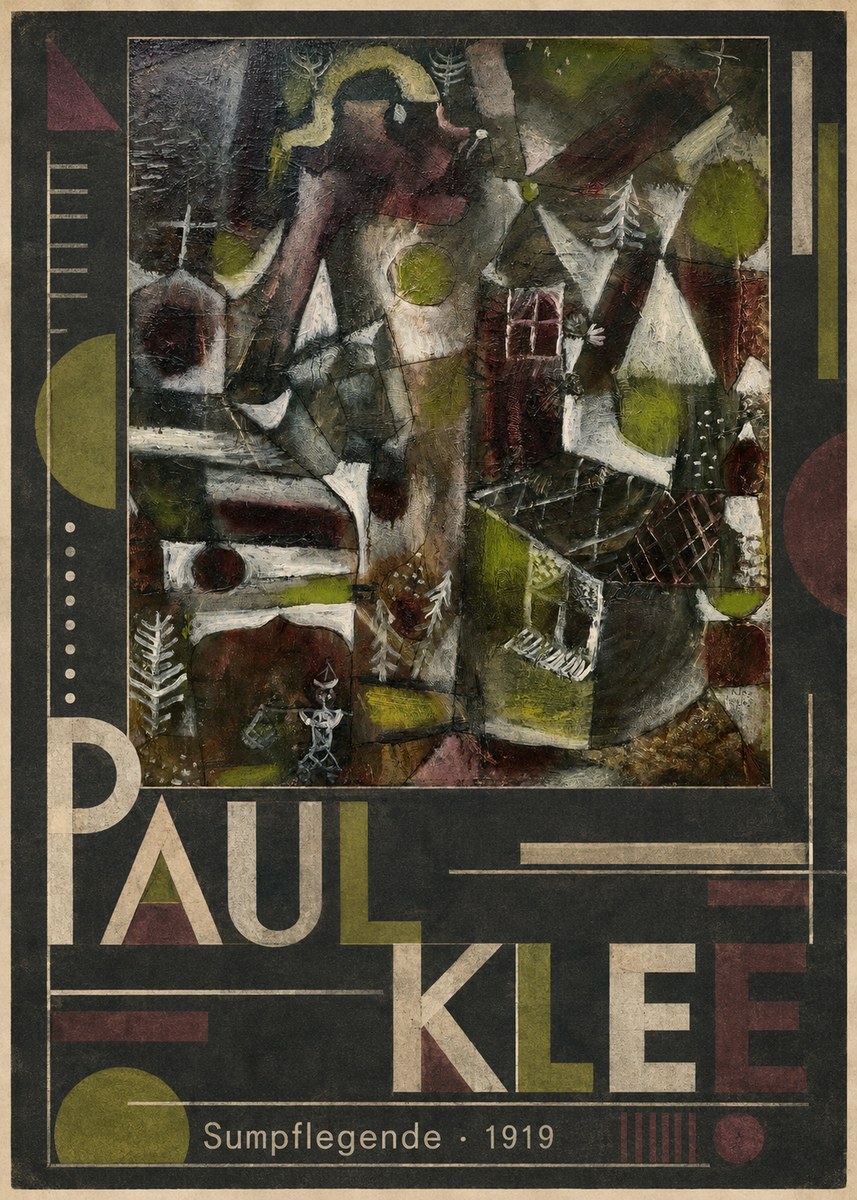 Paul Klee Sumpflegende I No5 - Póster