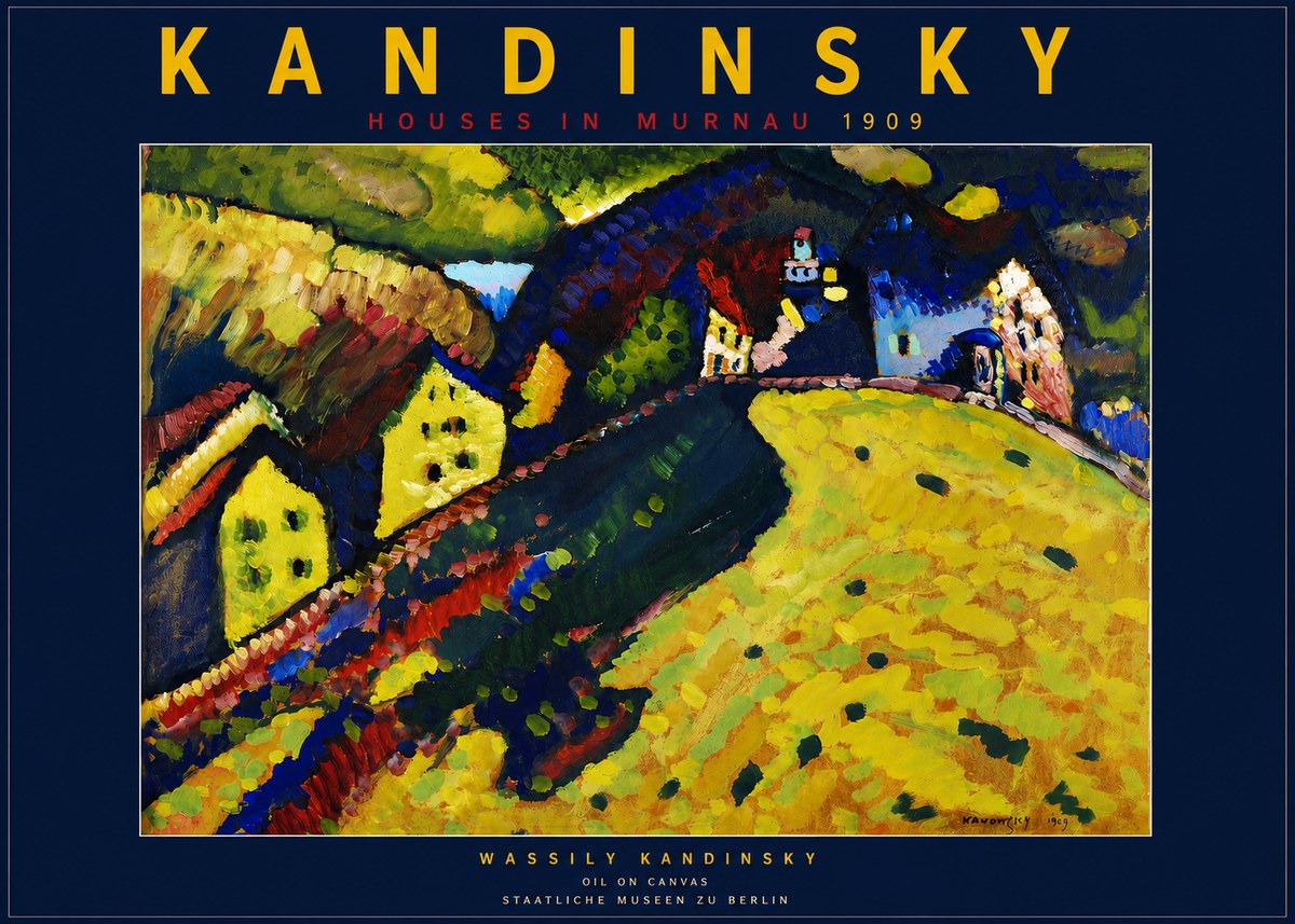 Kandinsky Houses in Murnau No4 - Póster