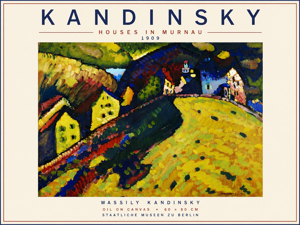 Kandinsky Houses in Murnau No6 - Póster
