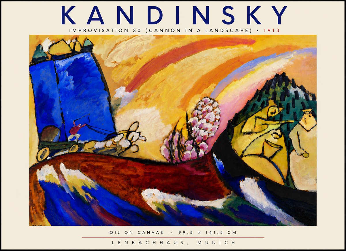 Kandinsky Improvisation 30 (Cannon in a Landscape) No5 - Póster