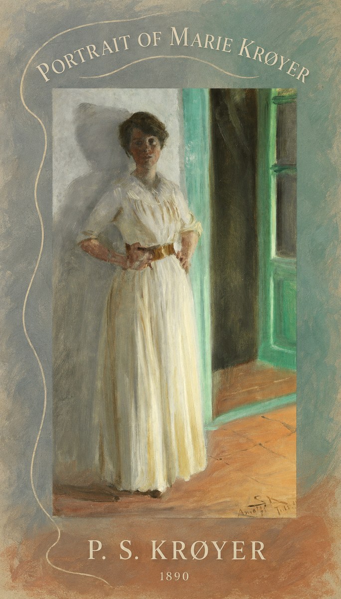 P.S. Krøyer Portrait of Marie Krøyer No5 - Póster
