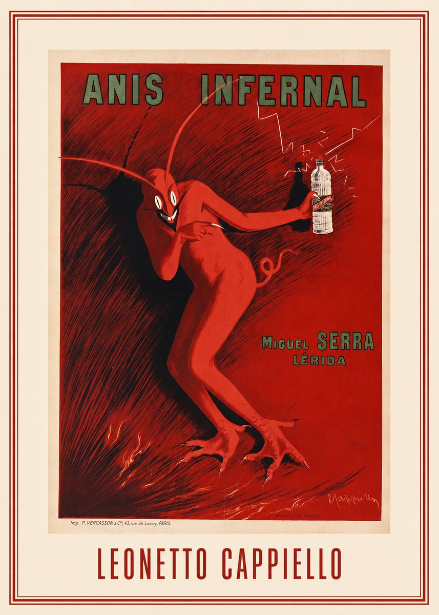 Leonetto Cappiello Anis Infernal I No1 - Póster